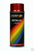 Motip Metallic Lak spuitbus 400ml. rood 04045