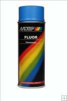 Motip fluor blauw 400ml. spuitbus 04024