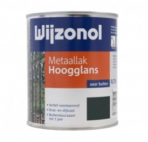 Wijzonol Metaallak Hoogglans 750ml.