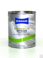 Standocryl 2K Ralley Zwart Mat 1ltr.