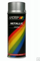 Motip Metallic Lak spuitbus 400ml. zilver 04046