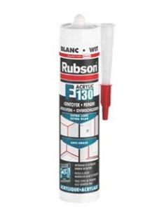 Rubson F130 acrylaatkit non-crack binnen/buiten wit