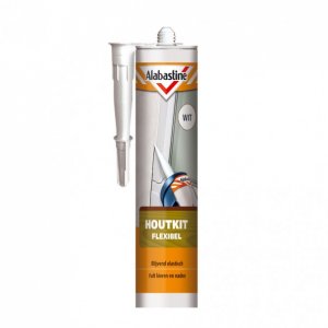 Alabastine Houtkit Flexibel wit 300 ml.